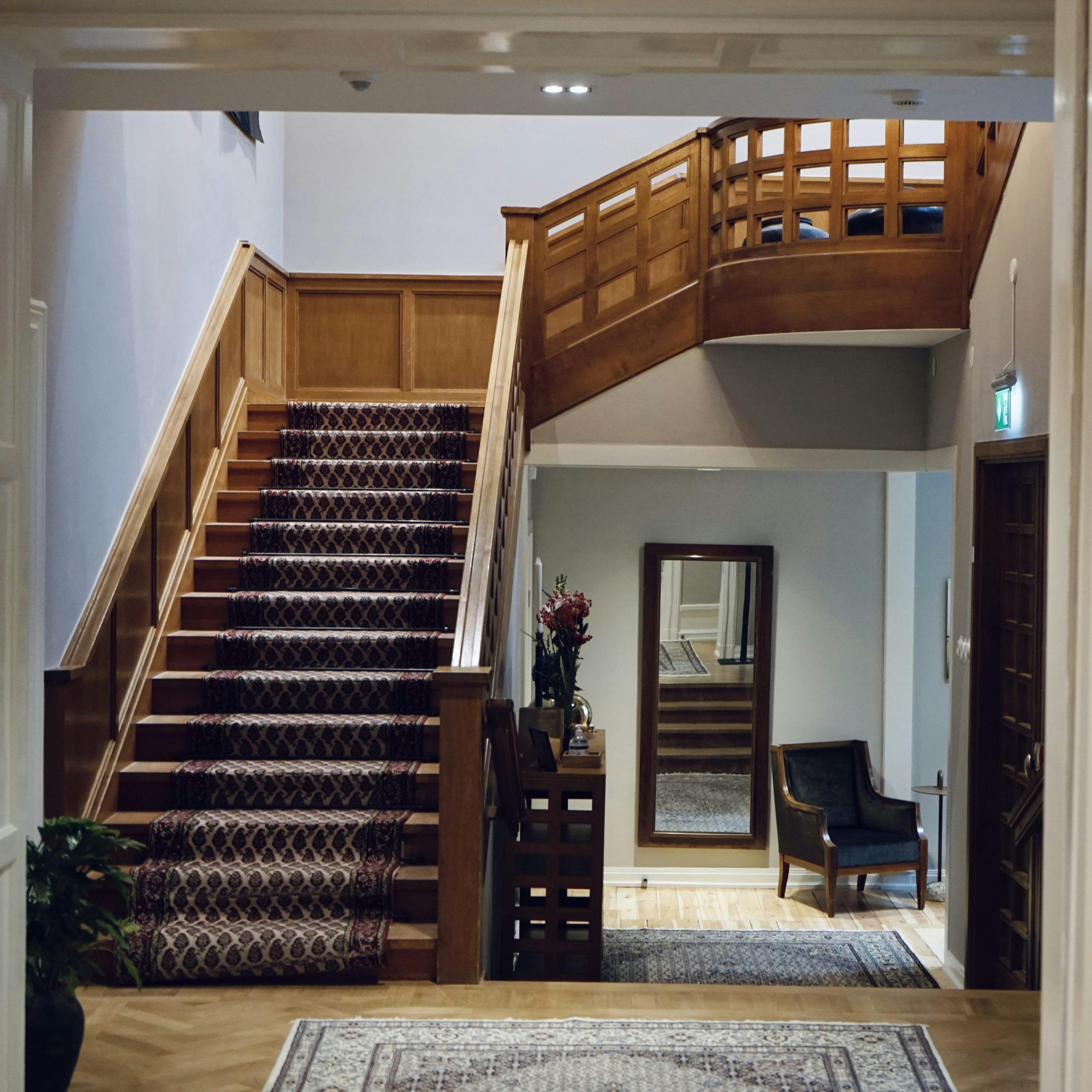 Staircase and hallway at Consid's office in Linköping.