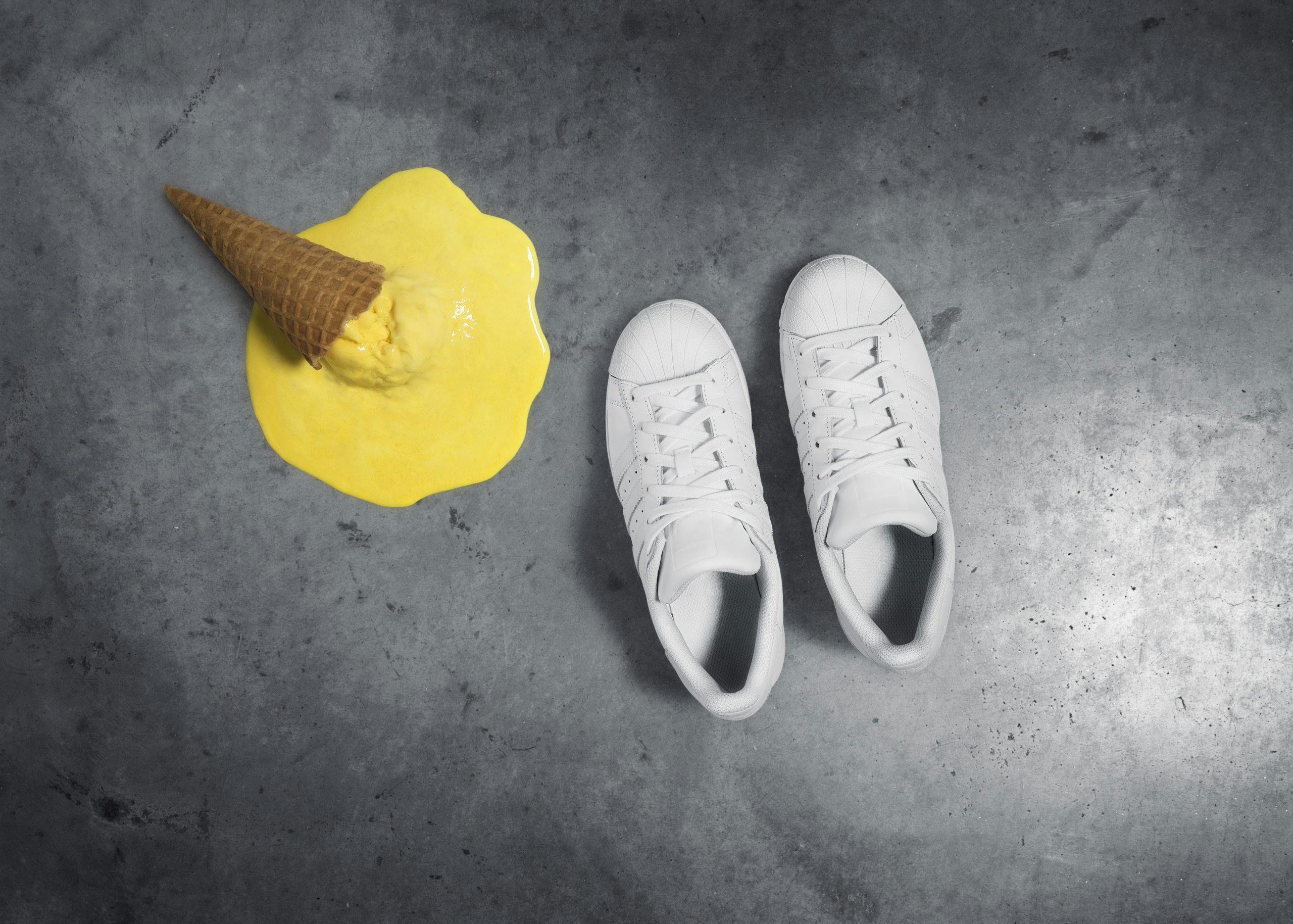 Smält glass och skor, Brunngårds kampanj Shoe Shame framtagen av Consid Communication