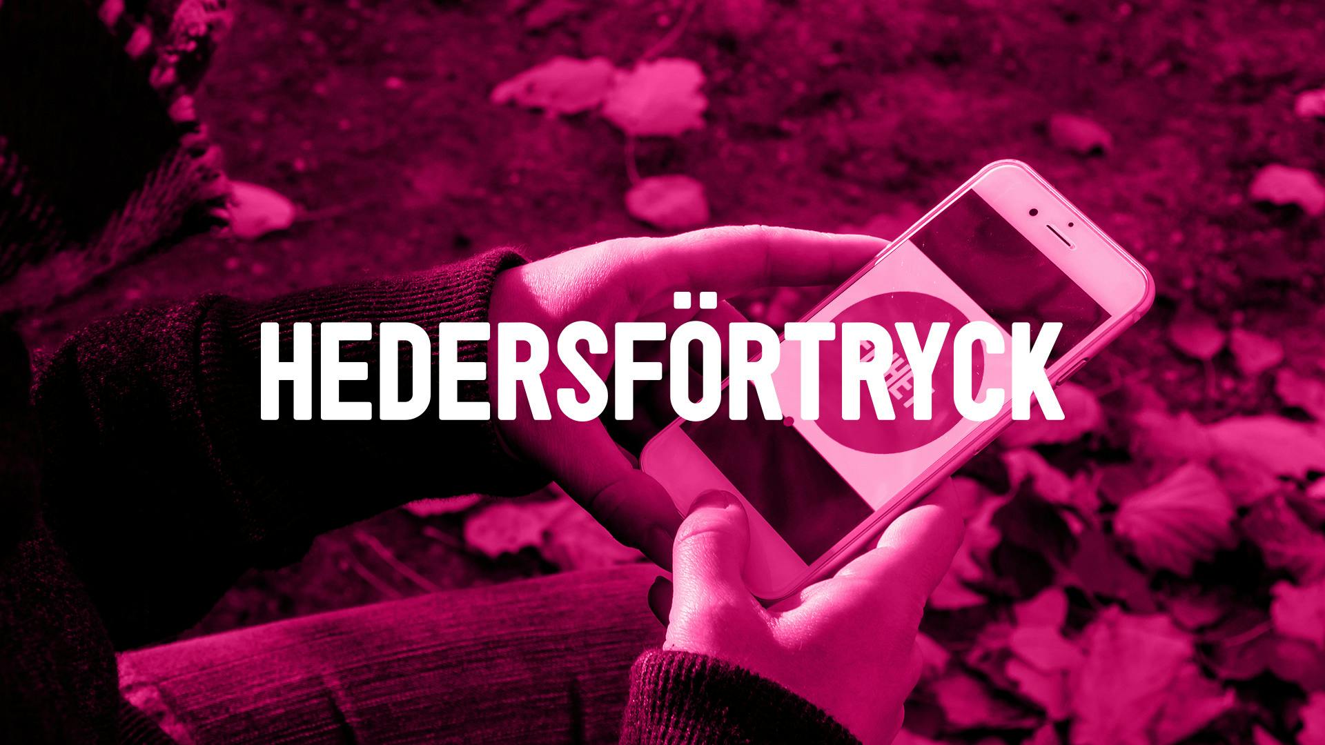 Länsstyrelsen Östergötland kampanj Hedersförtryck, händer håller i mobil