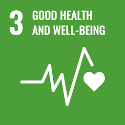 The Global Goals for Sustainable Development. Goal number 3 - Good health and well-being