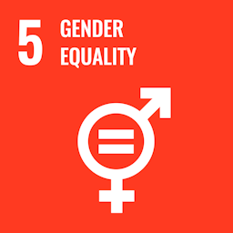 The Global Goals for Sustainable Development. Goal number 5 - Gender equality