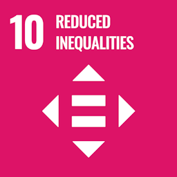 The Global Goals for Sustainable Development. Goal number 10 - Reduced inequalities
