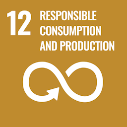 The Global Goals for Sustainable Development. Goal number 12 -Responsible consumption and production