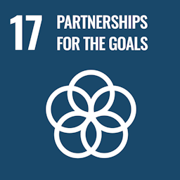 The Global Goals for Sustainable Development. Goal number 17 - Partnerships for the goals