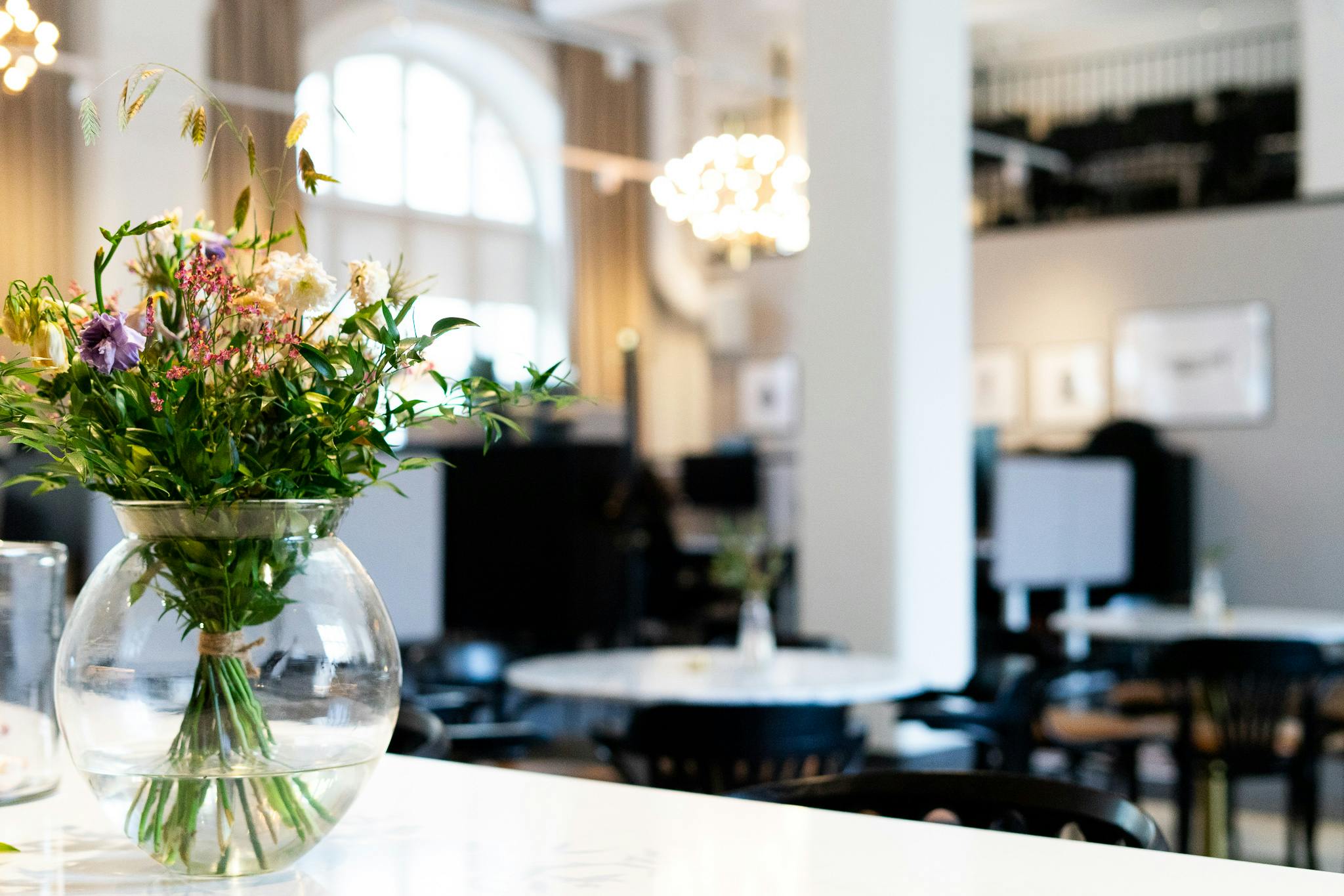 Karlstad office interior detail flower vase